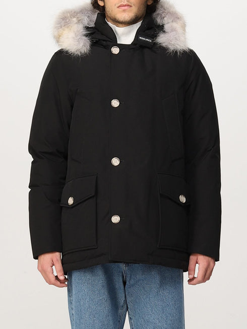 Parka Uomo Arctic Detachable Fur Anorak Nero WOOLRICH- Francavilla Moda